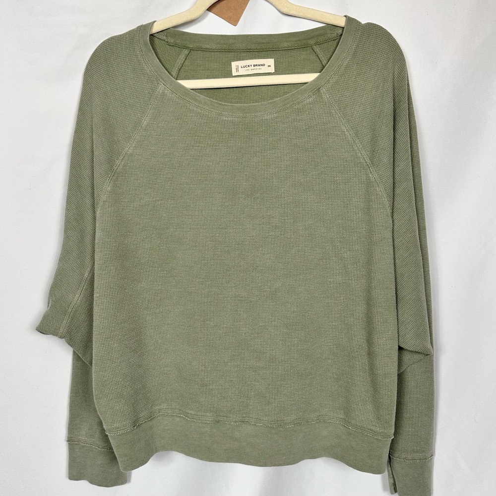 Lucky Brand Women's Olive Sweatshirt
